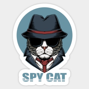 spy cat Sticker